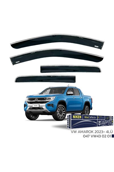 Niken Vw Amarok Kromlu Cam Rüzgarlığı 2023+ sonrası uyumlu