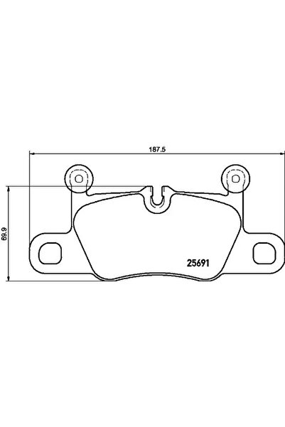 Brembo Set Placute Frana Frana Disc Porsche 911/Cayenne