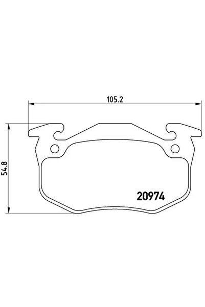 Brembo Set Placute Frana Frana Disc Citroen Zx Peugeot 205 1/205 2/309 1