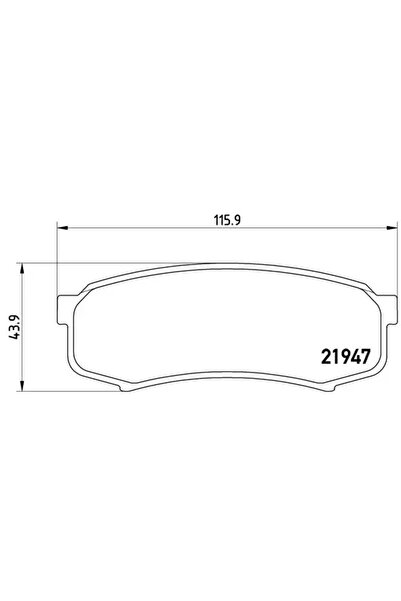 Brembo Set Placute Frana Frana Disc Baw Yusheng 007 / Bw 007 Changan CX30 Lim...