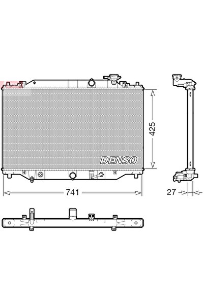 DENSO Radiator Racire Motor Mazda Cx-5