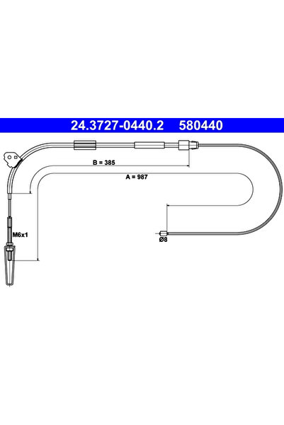 Ate Cablu Frana De Parcare Mercedes-Benz A-Class