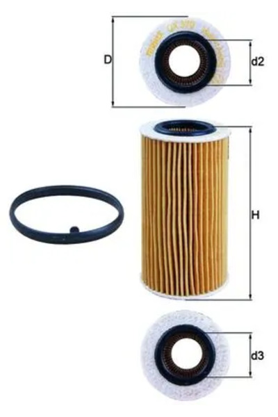 MAHLE Oil Filter Volvo C30/C70 2/S40 2