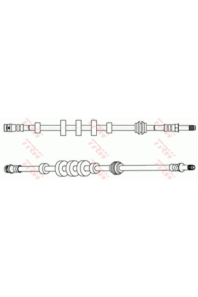 TRW Brake Hose Audi A4 Allroad B8/A4 B8/A5 2007-2017