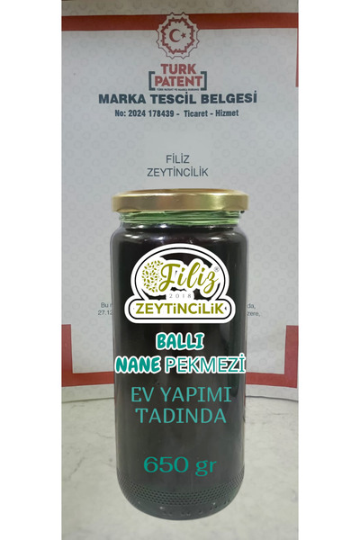 FİLİZ ZEYTİNCİLİK NANE PEKMEZİ 650 gr