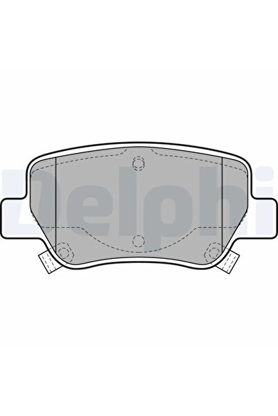DELPHİ Комплект спирачни накладки дискови спирачки Toyota Avensis