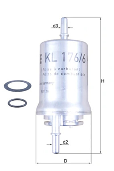 MAHLE Filtru Combustibil Audi A2/A3 Seat Cordoba/Ibiza 3