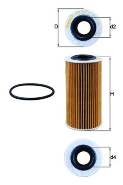 MAHLE Oil Filter Audi A4 Allroad B9/A4 B9/A5 Vw Amarok