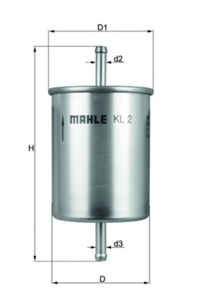 MAHLE Filtru Combustibil Alfa Romeo 164 Vw Corrado/Golf 1/Golf 2