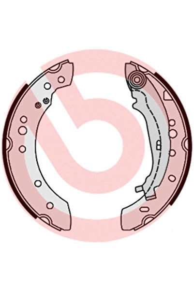 Brembo Set Saboti Frana Mitsubishi Colt 6/Colt Czc 6/Colt Caseta/ Smart Forfour