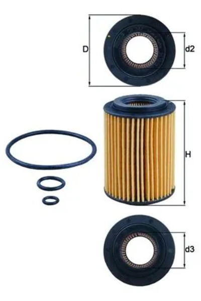 MAHLE Filtru Ulei Honda Accord 8/Civic 8/Civic 9