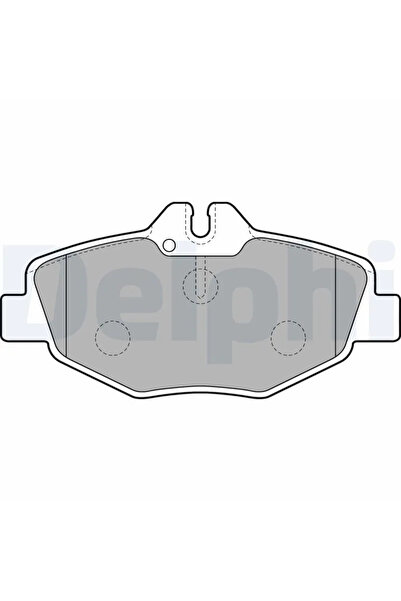 DELPHİ Комплект спирачни накладки Дискова спирачка Mercedes-Benz E-Class Merc...