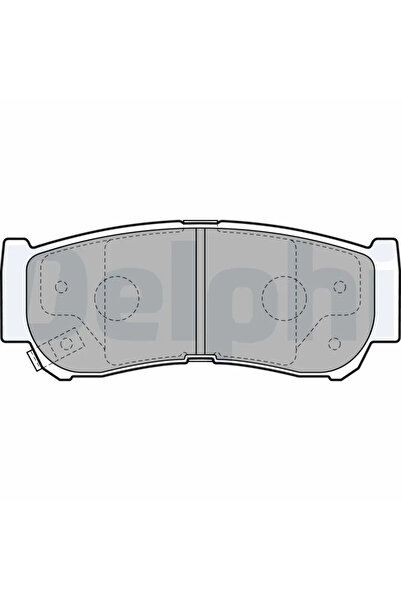 DELPHİ Комплект спирачни накладки за дискови спирачки Chevrolet Colorado Hyun...
