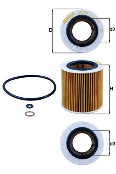 MAHLE Filtru Ulei Alpina B3 Bmw 1/3/5