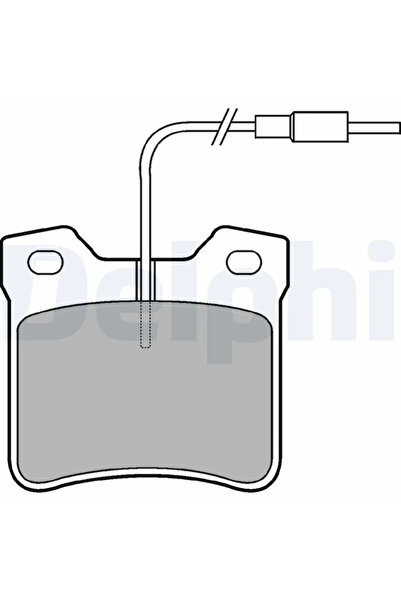 DELPHİ Комплект спирачни накладки за дискови спирачки Peugeot 406/605