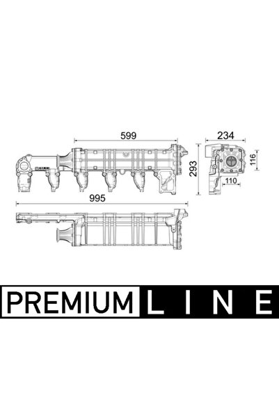 MAHLE Radiator Recirculare Gaze De Esapament Mercedes-Benz Actros MP2 / MP3/A...