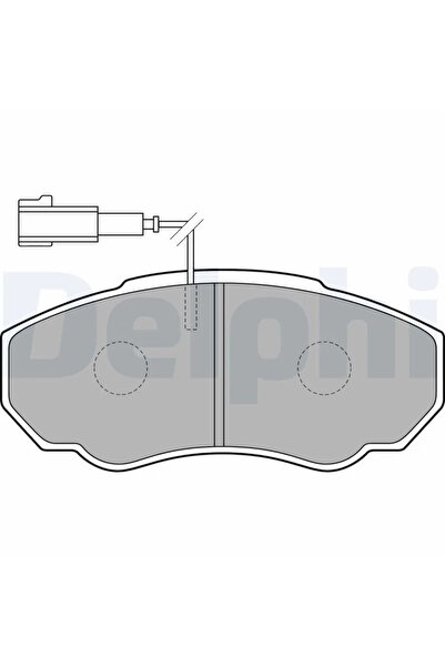 DELPHİ Set Placute Frana Frana Disc Citroen Jumper 1 Bus/Jumper 1 Caroserie/J...