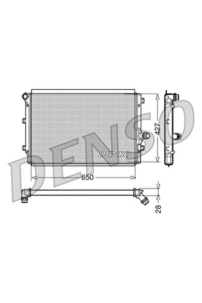 DENSO Radiator Racire Motor Audi A3 Seat Altea/Toledo 3