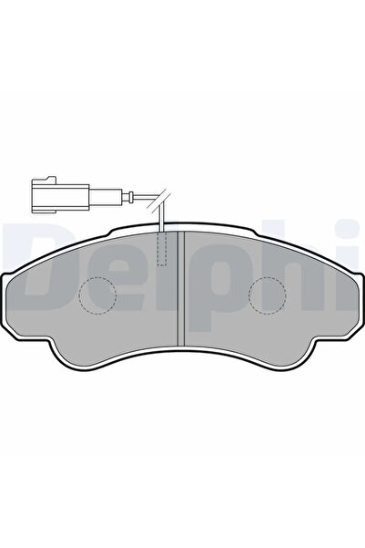 DELPHİ Комплект накладки за дискови спирачки Citroen Jumper 1 Bus/Jumper 1 Ca...