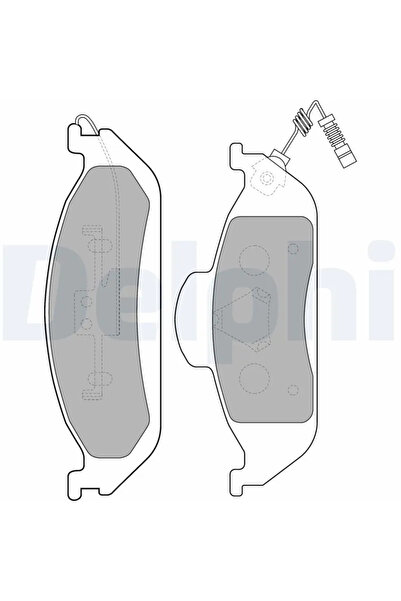 DELPHİ Комплект спирачни накладки за дискови спирачки Mercedes-Benz M-класа