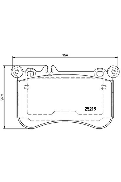 Brembo Set Placute Frana Frana Disc Mercedes-Benz Cls/E-Class/S-Class