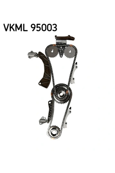 SKF Комплект ангренажна верига Hyundai Accent 2/Accent 3/Getz Kia Carens 3 Mi...