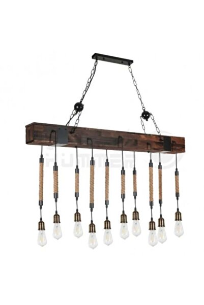 Humm rustic wooden chandelier