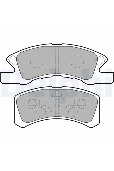 DELPHİ Set Placute Frana Frana Disc Daihatsu Cuore 5/Cuore 6/Cuore 7 Mitsubis...