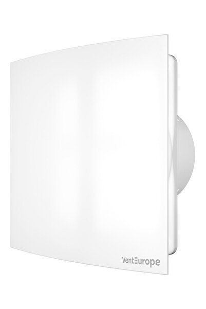 Venteurope PLACE125 wall fan, square, diameter 125 mm, flow rate 140 mc/h, 16W, IP24, silent, White