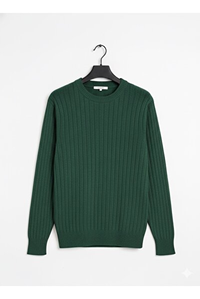 Minharir Pulover pentru bărbați cu guler rotund