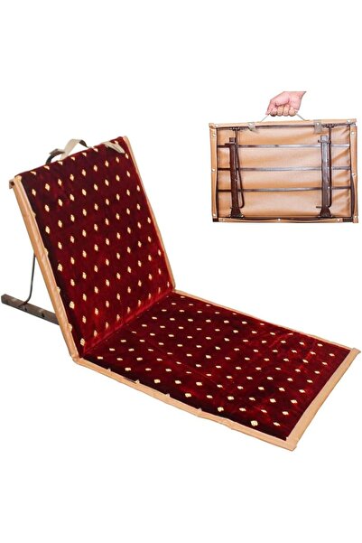 BUNCA Foldable and adjustable floor chair for the desert, picnics, camping and beach, soft embossed fabric