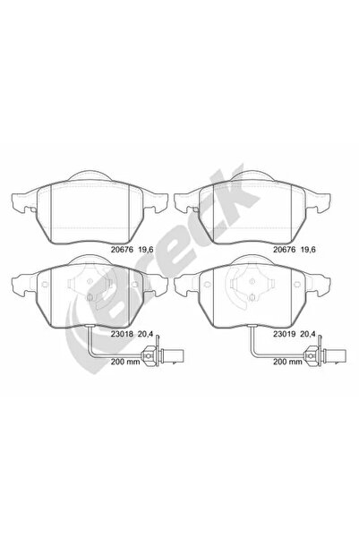 BRECK Set Placute Frana Frana Disc Audi A4 B5/A6 C4/A6 C5 Vw Passat B5