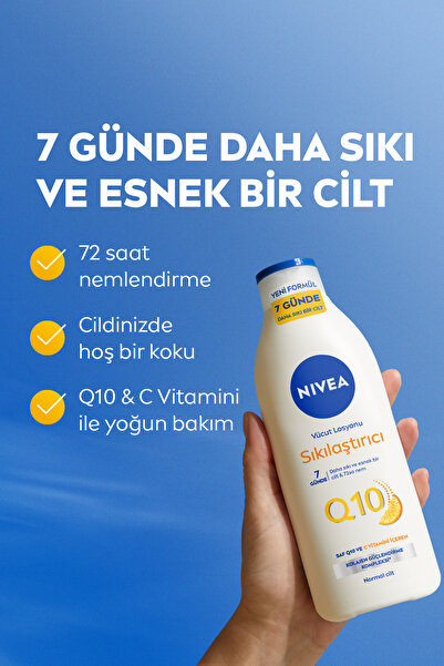 NIVEA Q10 Sıkılaştırıcı C Vitamini Vücut Losyonu 250ml ve Nemlendirici Kiraz Çiçeği Vücut Losyonu 400ml