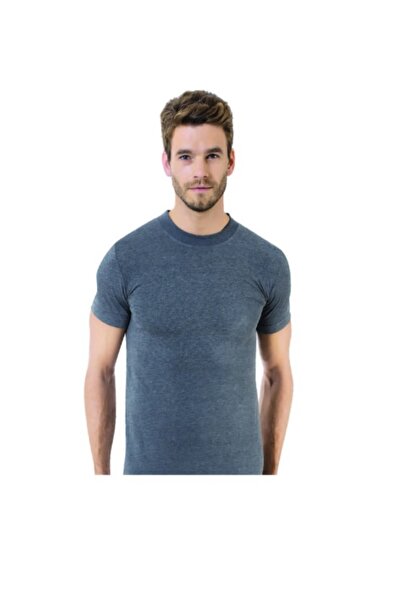 NightLove قميص Öztaş الرجالي ذو الرقبة الدائرية ميلانج 1052- A