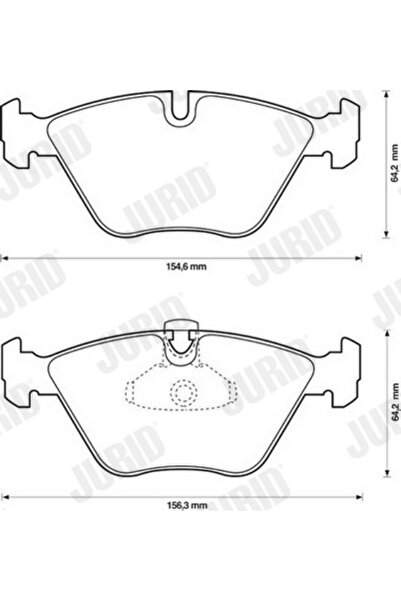 Jurid Set Placute Frana Frana Disc Bmw 5