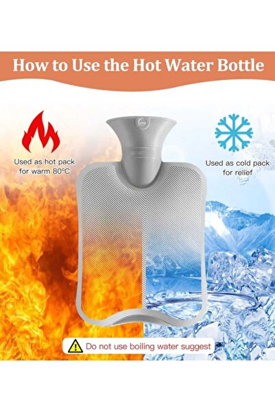 VEYA Triple water bottle with velvet fabric cover and heat waist belt for relief of back, neck and menstrual pain.