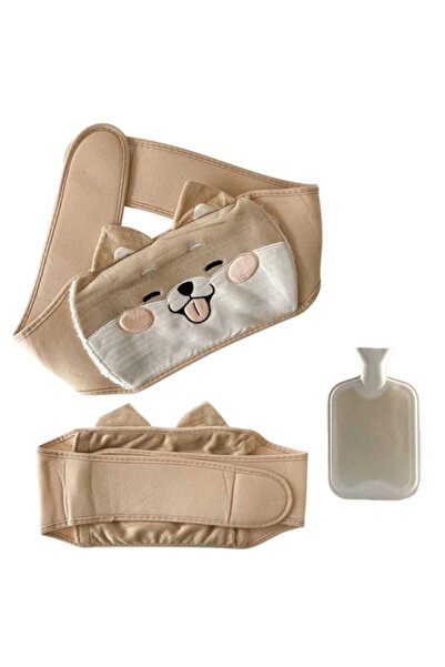 VEYA Water bottle with velvet fabric cover and heat waist belt for relief of back, neck and menstrual pain.