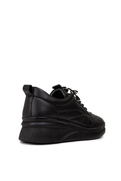 Deery Women's Genuine Leather Black Casual Shoes