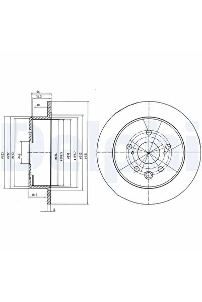 DELPHİ Disc Frana Lexus Is 2/Is 3 Toyota Crown/Mark 10 1/Mark 10 2