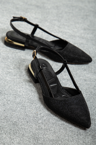 ZSHOES Women's Lightweight Heeled Shoes with Adjustable Back and Laser Engraved Pattern (Including 41/42 Special Large Size)