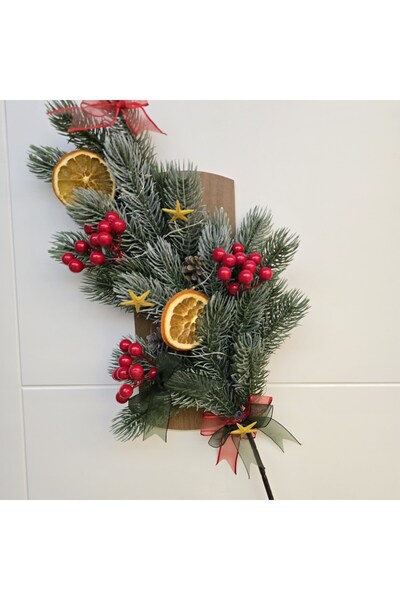 Marka Tasarim Yilbasi Ağaçlı ışıklı Kapı süsü