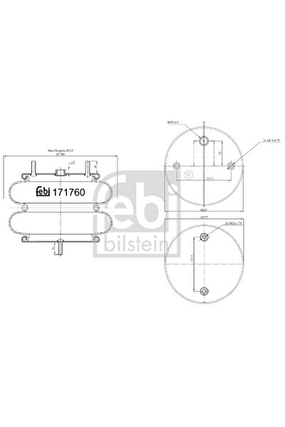 FEBI BILSTEIN Въздушни окачващи маншони Daf Cf/Xf