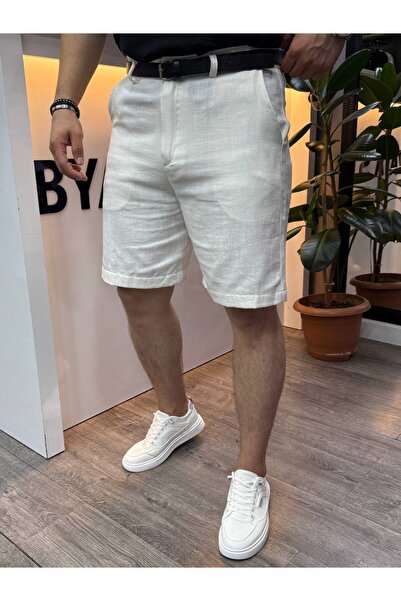 BYATA MENS STYLE Men's Linen Shorts