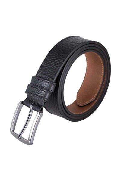 BloominBag Bloombelt Obsidian Black Genuine Leather Men's Belt-135Cm