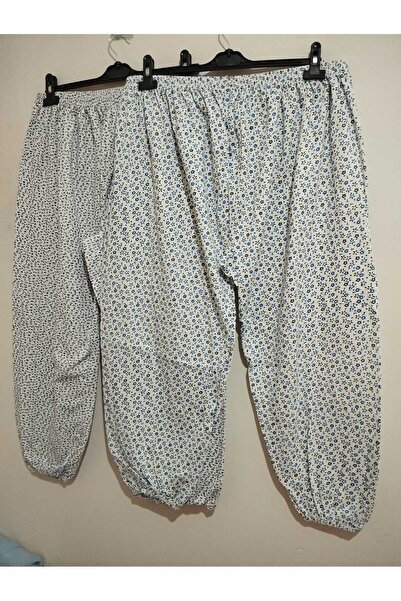 anne moda ankara Winter, Inside Is Quilted, Standard Size, Very Large, 100% Cotton, Pack of 2, Long, Pajama Bottoms