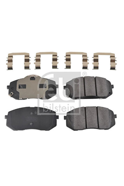 FEBI BILSTEIN Комплект спирачни накладки за преден мост, дискови спирачки за ...