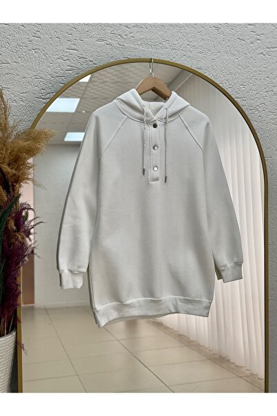 BENAHOLL Hanorac Bemedra cu snap, cu detaliu de cusătură pe umăr, cu glugă, c...