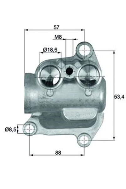 MAHLE Термостат за маслен охладител BMW X5
