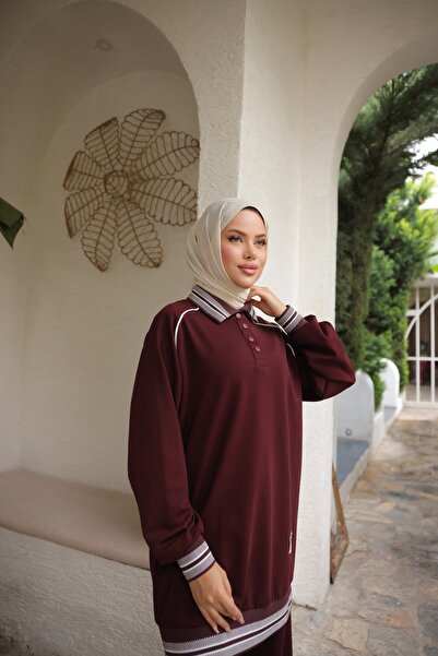 Wovi Women's Hijab Tracksuit Set Bottom Top Tracksuit Set