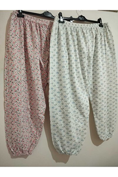 anne moda ankara Winter, Inside Is Quilted, Standard Size, Very Large, 100% Cotton, Pack of 2, Long, Pajama Bottoms